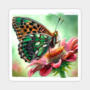 Dark Green Fritillary - Watercolor Butterfly Magnet