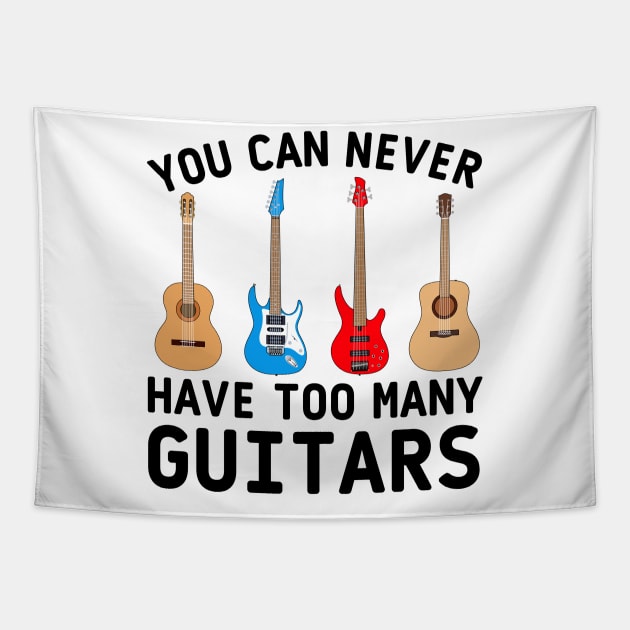 Guitar bass acoustic classic electric Tapestry by Cute Tees Kawaii