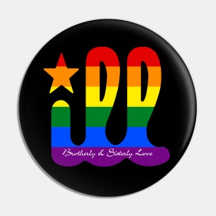 Philadelphia Brotherly and Sisterly Love LGBT Gay Pride ILL Pin