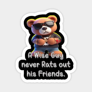 Never Rat teddy bear Magnet