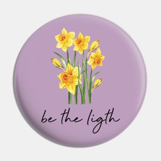 Be the light yellow narcissus in watercolor Pin