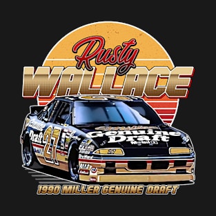 Rusty Wallace Miller Retro 80S T-Shirt