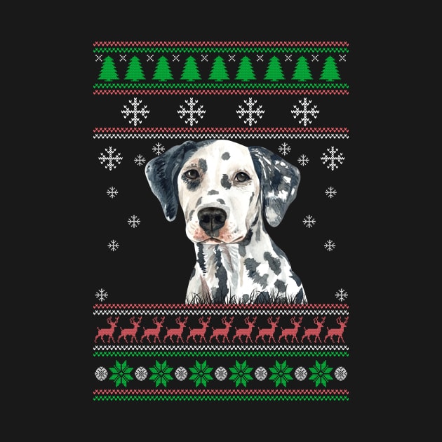 Dalmatian Ugly Christmas Sweater Funny Dog Lover Owner Gifts by nzbworld