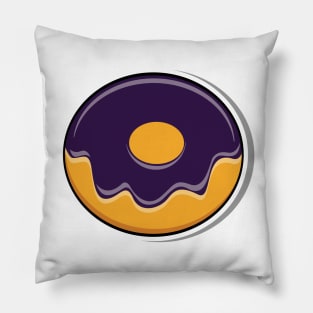 Donut balloon cartoon Pillow