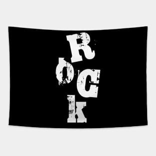 bold rock design logo Tapestry