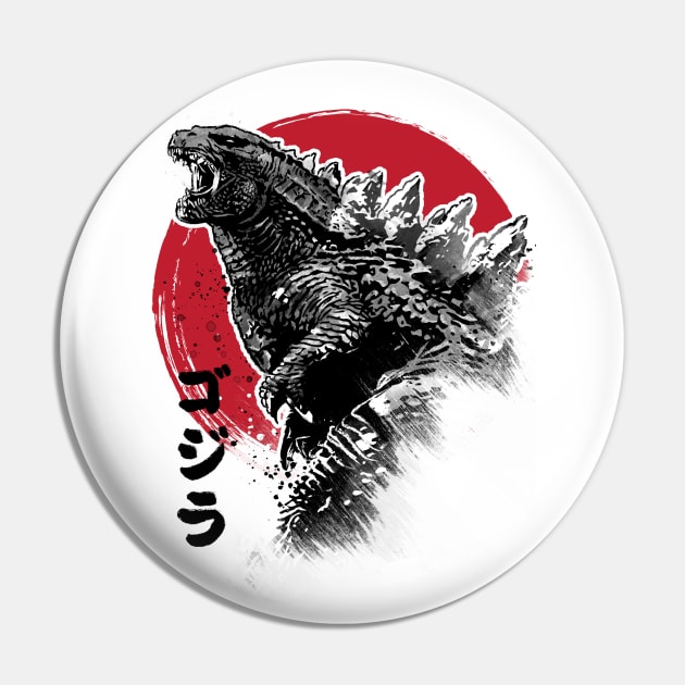 King Gojira Pin by DrMonekers