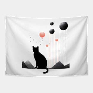 illustration cat lovers illustration cat lovers Tapestry