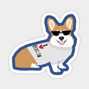 Corgi Bacon Lover Magnet