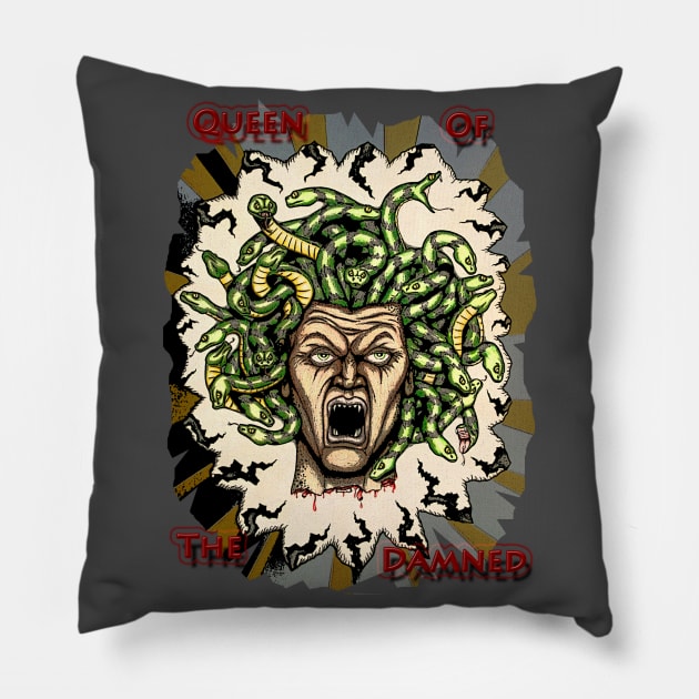 Medusa Pillow by sapanaentertainment