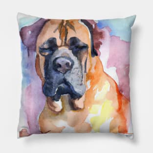 Boerboel Watercolor - Dog Lovers Pillow