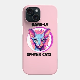 Bare-ly Adorable: The Charming World of Sphynx Cats" Phone Case