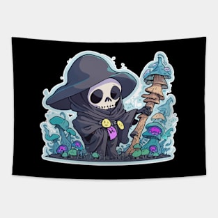 Psychedelic Mushroom Reaper Tapestry