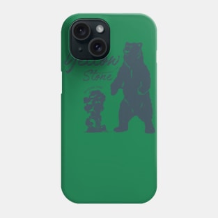 Yellowstone Bear  National Park Vintage design Phone Case