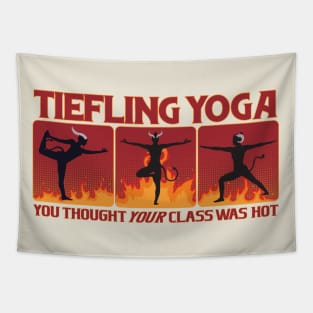 Tiefling Yoga Tapestry