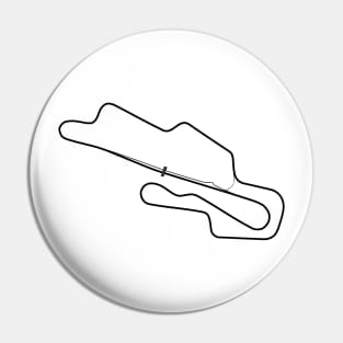 Art Black Mugello F1 Track Italy Pin