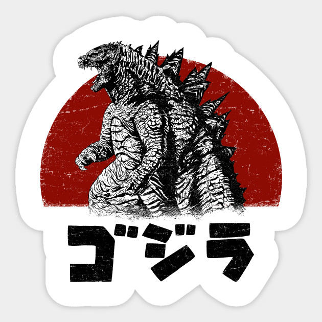 Ancient Alpha Predator Godzilla Sticker Teepublic Uk