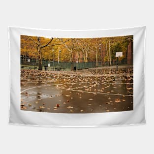 Basketball Court in Autumn Tapestry