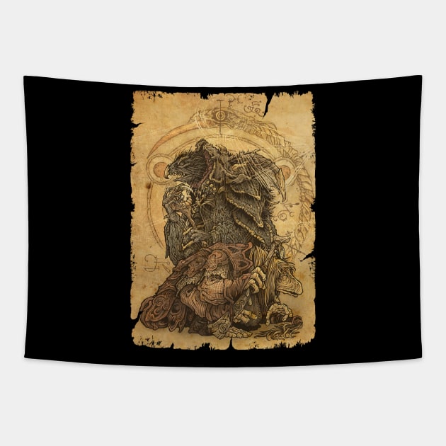 Card Dark Crystal 3 Tapestry by ngaritsuket