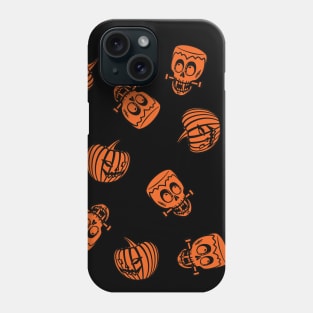 Vampire and Pumpkin Heads Phone Case