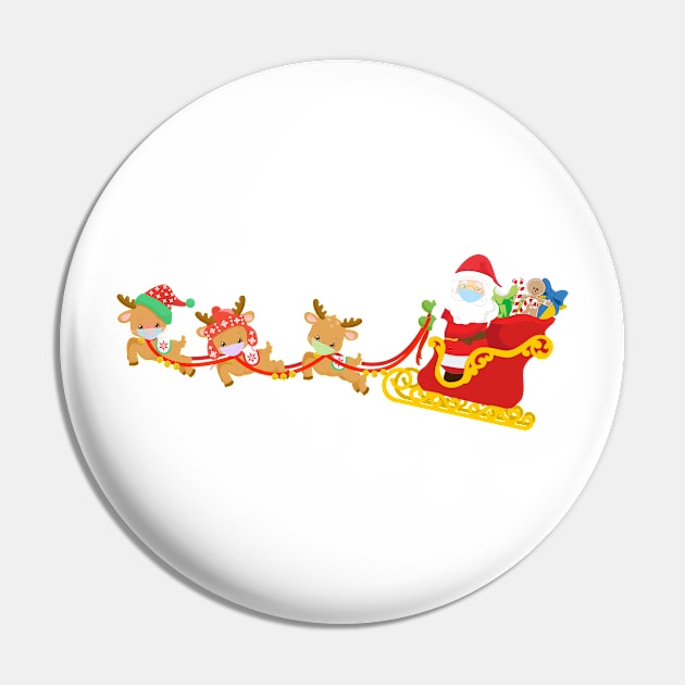 Santa Sled Covid Christmas 2020 Pin by ColorFlowCreations