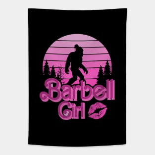 JUST A BARBELL Girl Tapestry