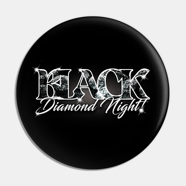 Black Diamond Night Logo Pin by G-Art Swiss