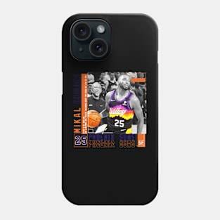 Mikal Bridges Paper Poster Phone Case