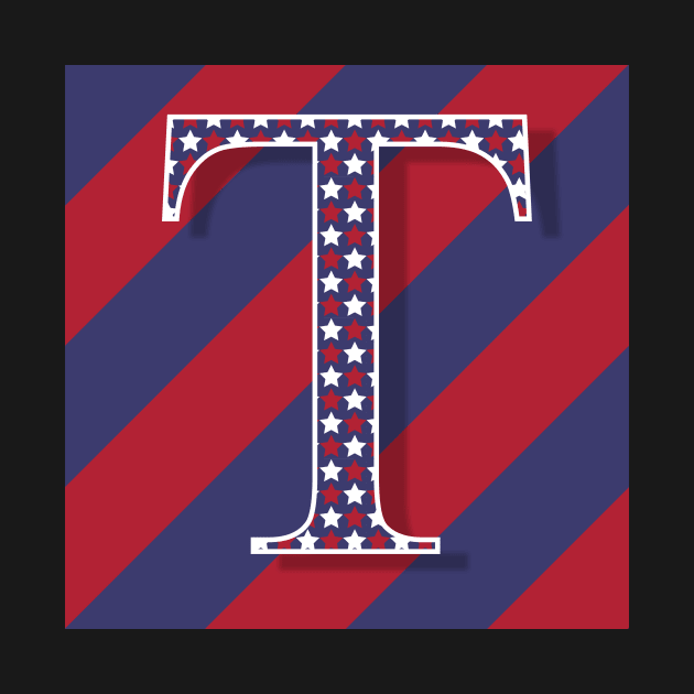 Old Glory Letter T by ArtticArlo