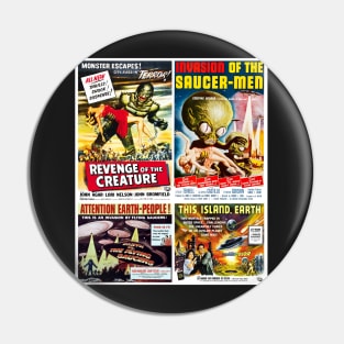 50s Sci-Fi Movie Poster Collection #5 Pin