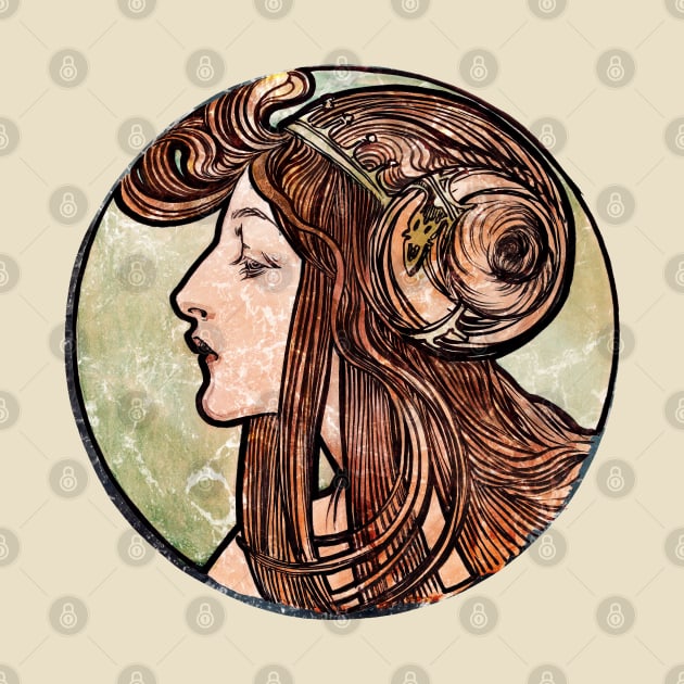 Angelic Art Nouveau Goddess by Heartsake