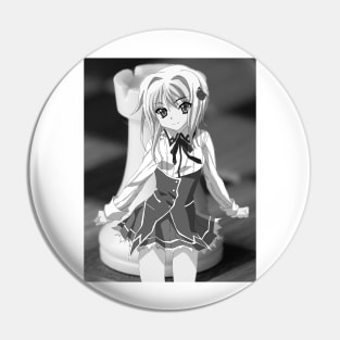 Koneko - High School DxD - black and white Pin