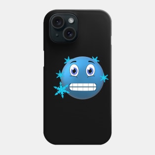 Merry Christmas Freezing Emoji Phone Case