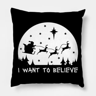 I Want To Believe - white Pillow