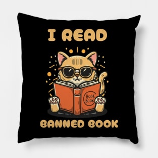 I read banned books Pillow