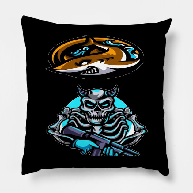 Monster hunter Pillow by joshsmith