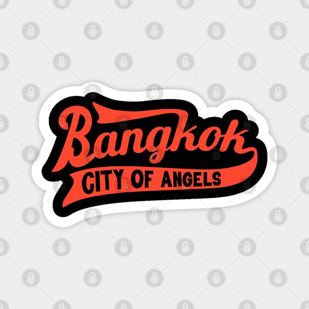 Stylish Bangkok Lettering Magnet by Boogosh