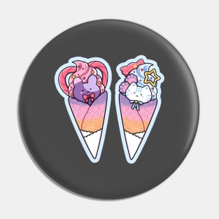 Patchi & Biru Ice Cream Pin