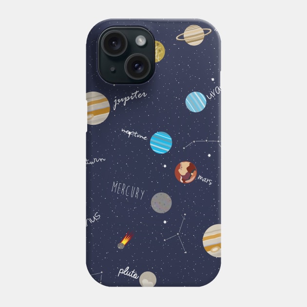 Space Doodles (All Over Print) Phone Case by fashionsforfans
