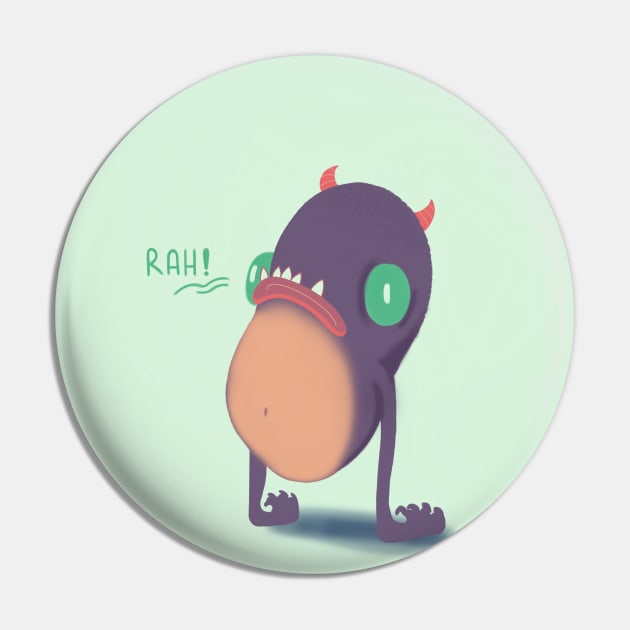 RAH! Monster Pin by Sugann