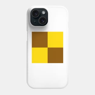 Yellow and Brown Banana Checkerboard Pattern Phone Case