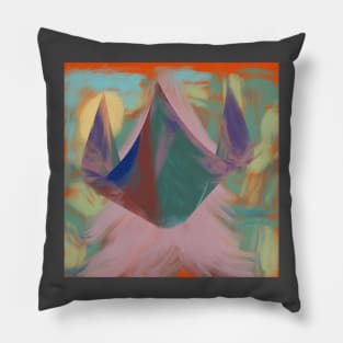 Abstract crown in forest with moon light Pillow