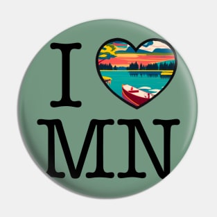 I Heart/Love Minnesota Pin