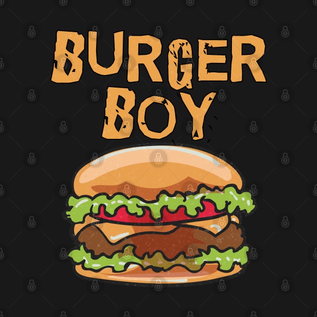 Funny Burger Boy Hamburger Cheeseburger Fast Food Lover by Proficient Tees