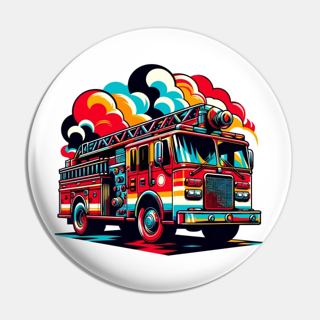 Fire Truck Pin by Vehicles-Art