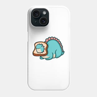 Cute loaf, Dino Bread, Stegosaurus, Dinosaur Phone Case