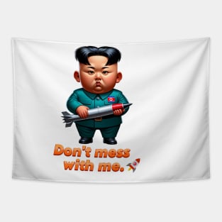 A Mischievous Boy from North Korea Tapestry