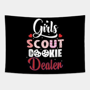 Cookie Dealer Scout for Girls Funny Scouting Family Matching Tapestry