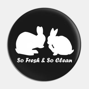 Grooming Bunnies Pin