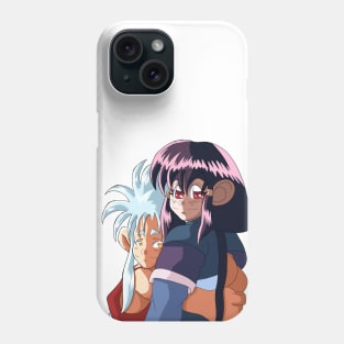 Ryoko hugging Ayeka Phone Case