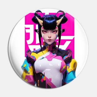 STREET FIGHTER - JURI HAN ONI | Femme Fatale Anime T-Shirt Design Girl Power | PROUD OTAKU Pin